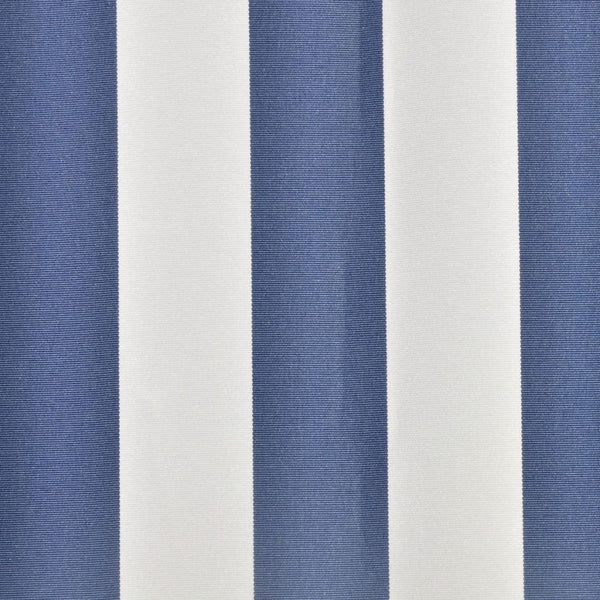 Tendone Parasole in Tela Poliestere PU per Telaio 5x3 m Blu e Bianco - immagine 2 | SolPatio