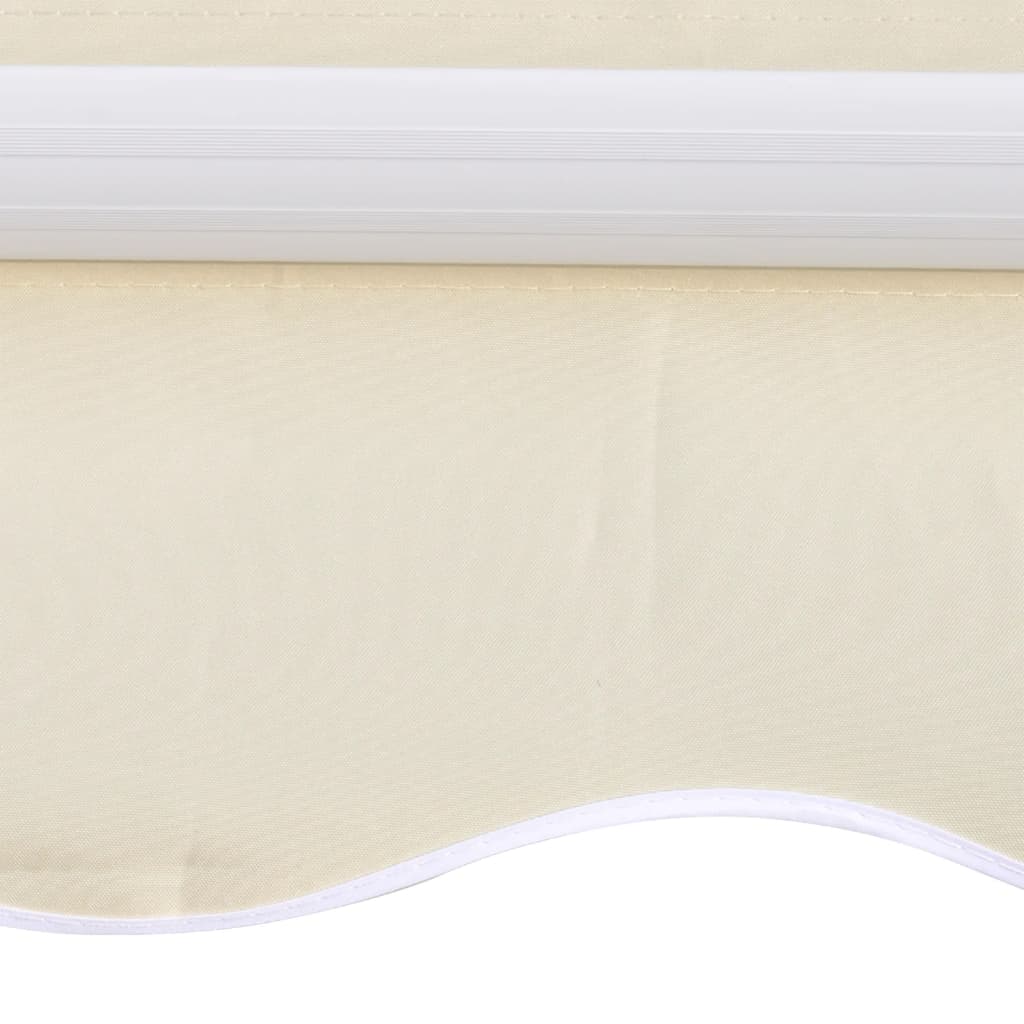 vidaXL Replacement Awning Fabric, Polyester, 3.5 x 2.5 m, Cream - Image 4 of 5