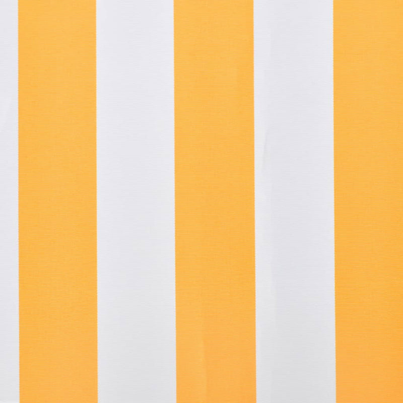 vidaXL Replacement Awning Canopy, 4.5x3 m Polyester, Orange and White - Image 3 of 6