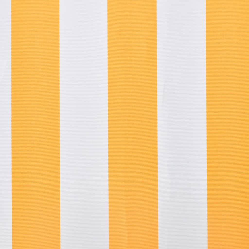 vidaXL Replacement Awning Fabric, Polyester, 3.5x2.5 m, Orange and White - Image 3 of 6
