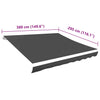 Replacement Awning Fabric, PU Coated Polyester, 4x3 m, Anthracite - Image 7 of 9
