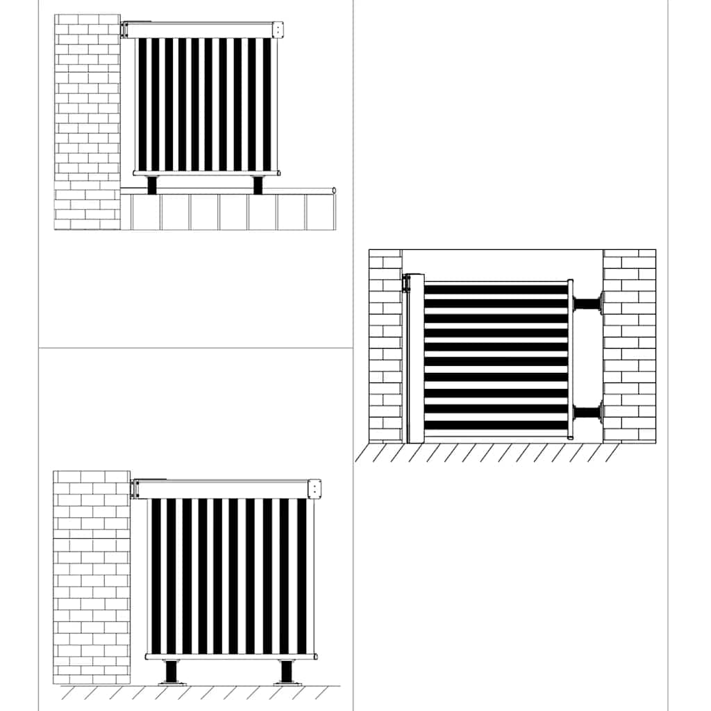 vidaXL Toldo Lateral Retráctil de Aluminio 150x235 cm Crema - Image 6 of 7