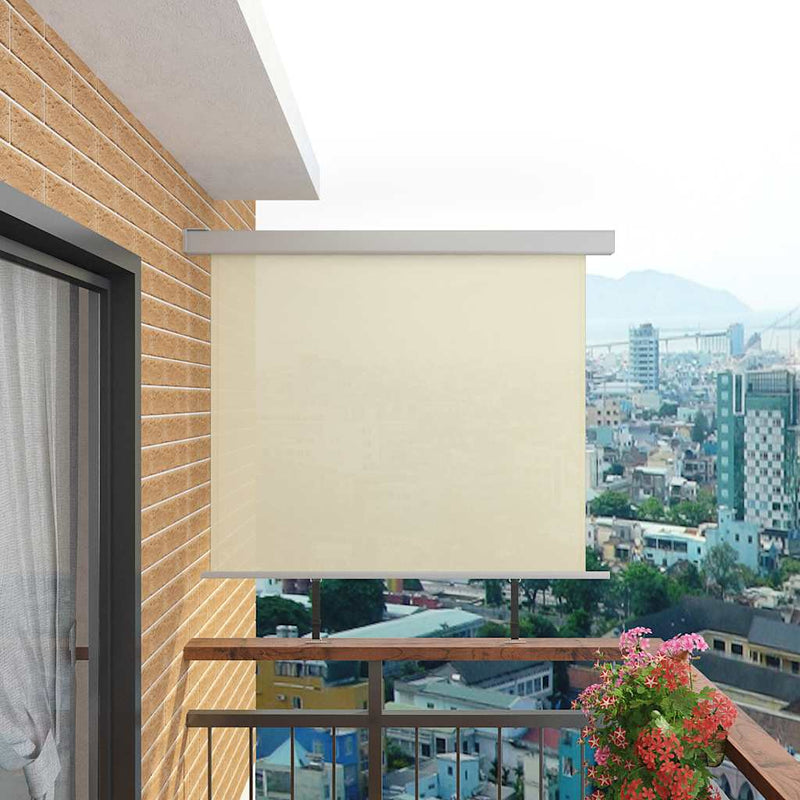 vidaXL Toldo Lateral Retráctil de Aluminio 150x235 cm Crema - Image 1 of 7