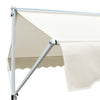 vidaXL 4x3 m Coated Steel Gazebo Awning, Cream - Image 4 of 8