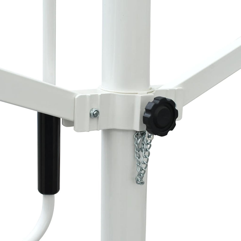 vidaXL 4x3 m Coated Steel Gazebo Awning, Cream - Image 6 of 8