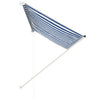 Toldo retráctil de acero vidaXL 250x150 cm azul y blanco - Image 3 of 7