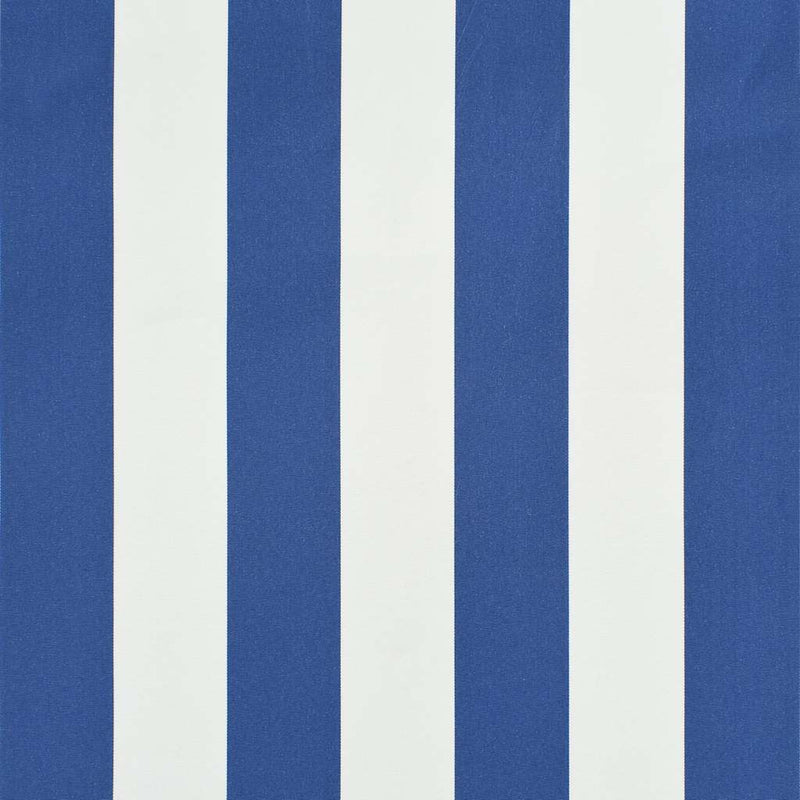 Toldo Retráctil vidaXL de Acero y Poliéster 150x150 cm Azul y Blanco - Image 18 of 31