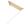 vidaXL Retractable Awning Polyester 150x150 cm Yellow and White - Image 10 of 26
