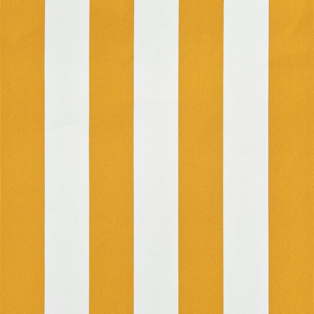 vidaXL Retractable Awning Steel/Polyester 200x150 cm Yellow and White - Image 18 of 20