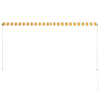 vidaXL Tenda da Sole Retrattile 250x150 cm Giallo e Bianco - Image 10 of 20