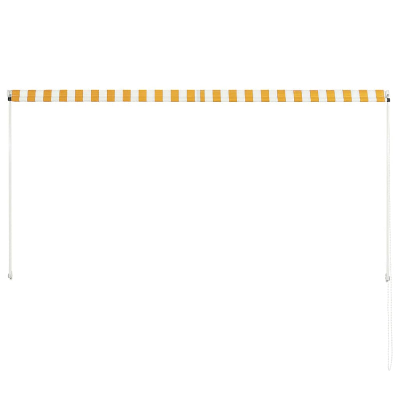 vidaXL Tenda da Sole Retrattile 250x150 cm Giallo e Bianco - Image 10 of 20