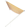 vidaXL Retractable Awning Polyester 150x150 cm Yellow and White - Image 3 of 26