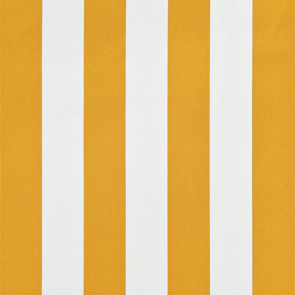 vidaXL Tenda da Sole Retrattile 350x150 cm Giallo e Bianco - Image 12 of 18