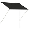 vidaXL Retractable Steel Awning 150x150 cm Anthracite - Image 6 of 36