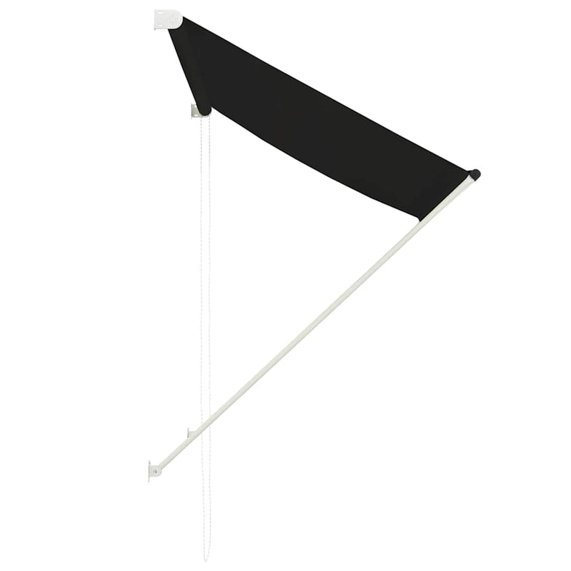 vidaXL Retractable Steel Awning 150x150 cm Anthracite - Image 14 of 36