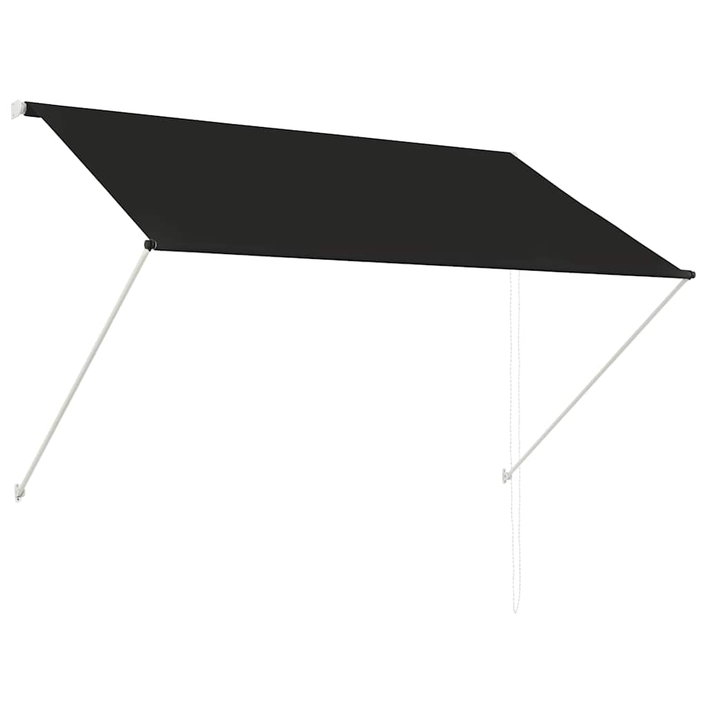 vidaXL Retractable Polyester Awning 200x150 cm Anthracite - Image 5 of 21