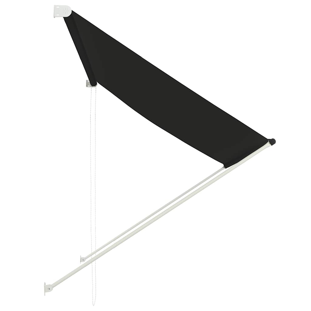 vidaXL Retractable Polyester Awning 200x150 cm Anthracite - Image 9 of 21