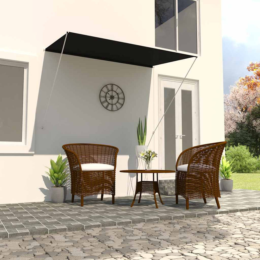 Tenda da Sole Retrattile in Poliestere 200x150 cm Antracite - immagine 1 | SolPatio