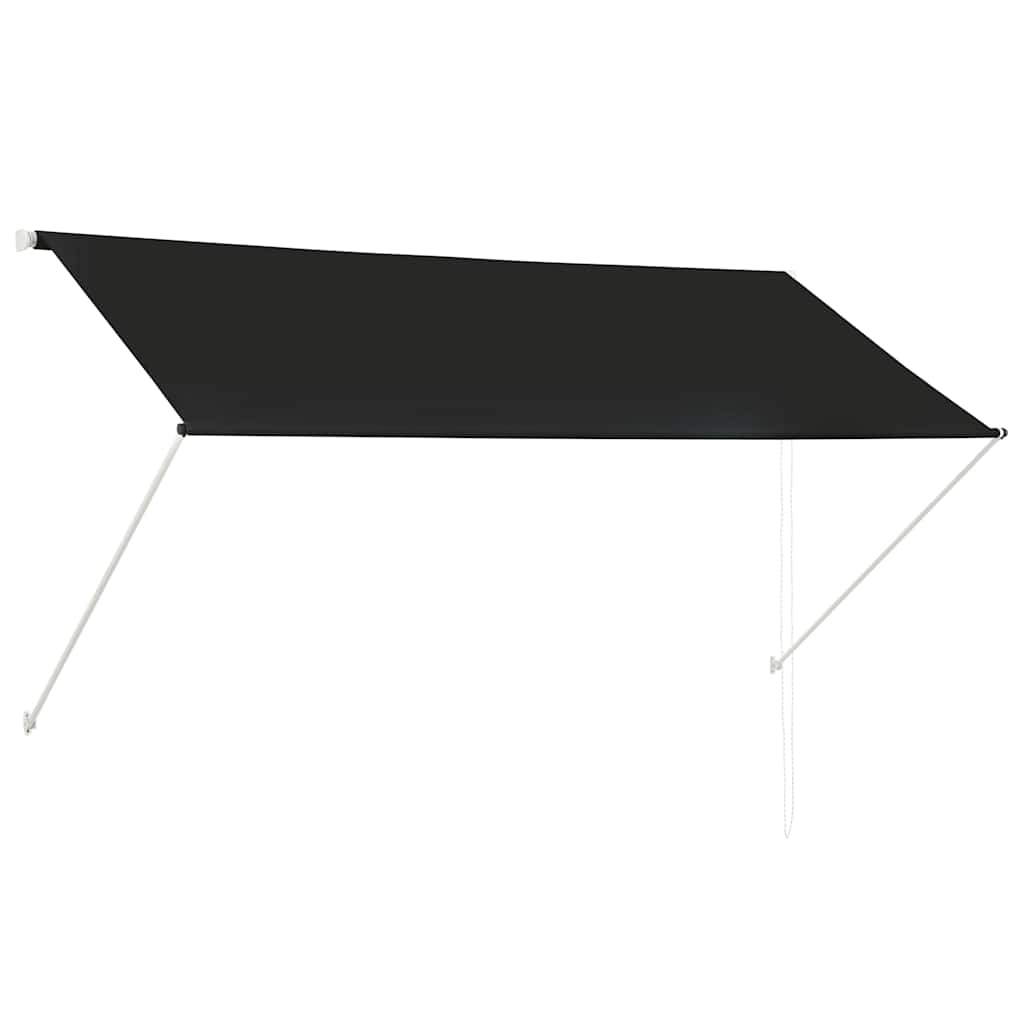 vidaXL Retractable Steel Awning 150x150 cm Anthracite - Image 10 of 36