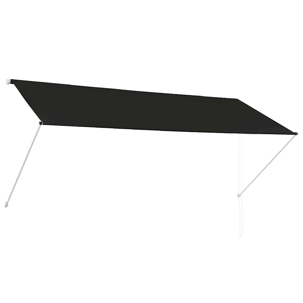 vidaXL Retractable Polyester Awning 200x150 cm Anthracite - Image 6 of 21