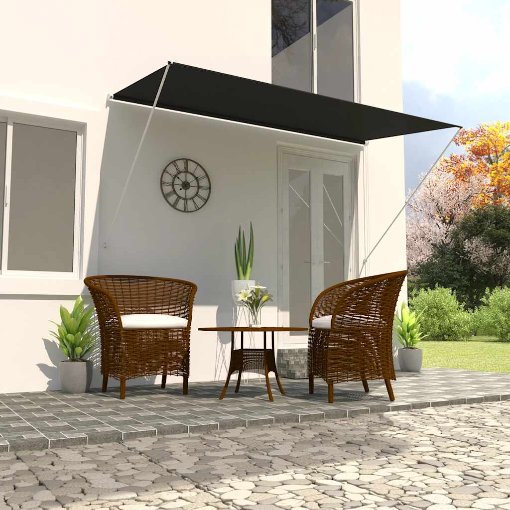 vidaXL Tenda da Sole Retrattile 350x150 cm Antracite - Image 1 of 15