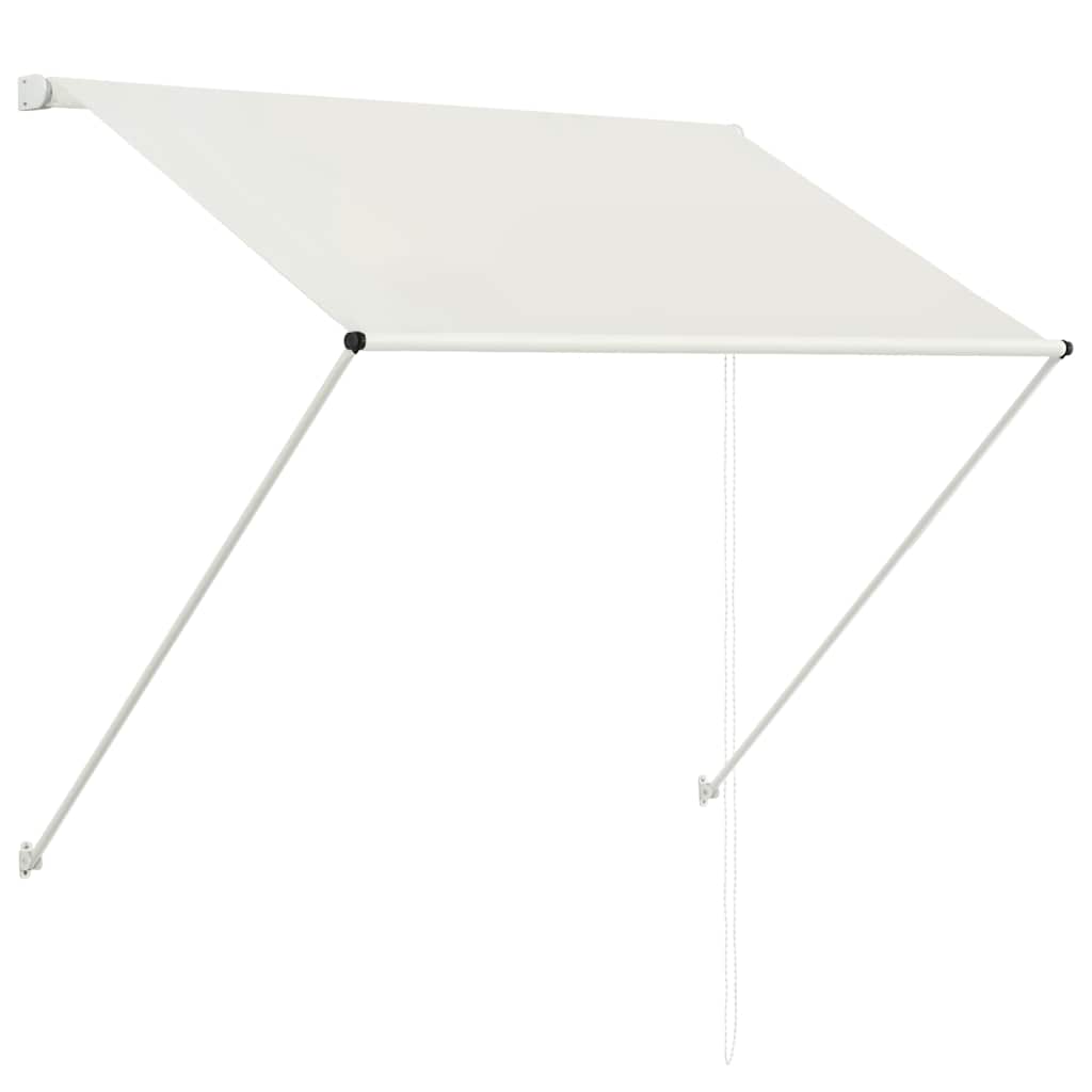 vidaXL Retractable Awning Steel and Polyester 150x150 cm Cream - Image 8 of 28