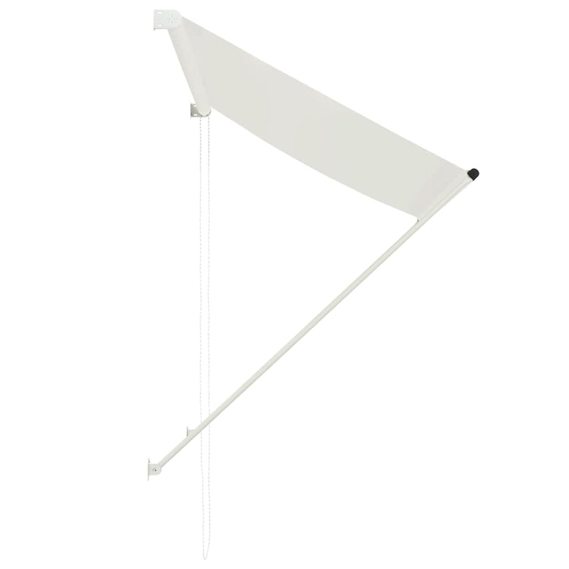 vidaXL Retractable Awning Steel and Polyester 150x150 cm Cream - Image 9 of 28
