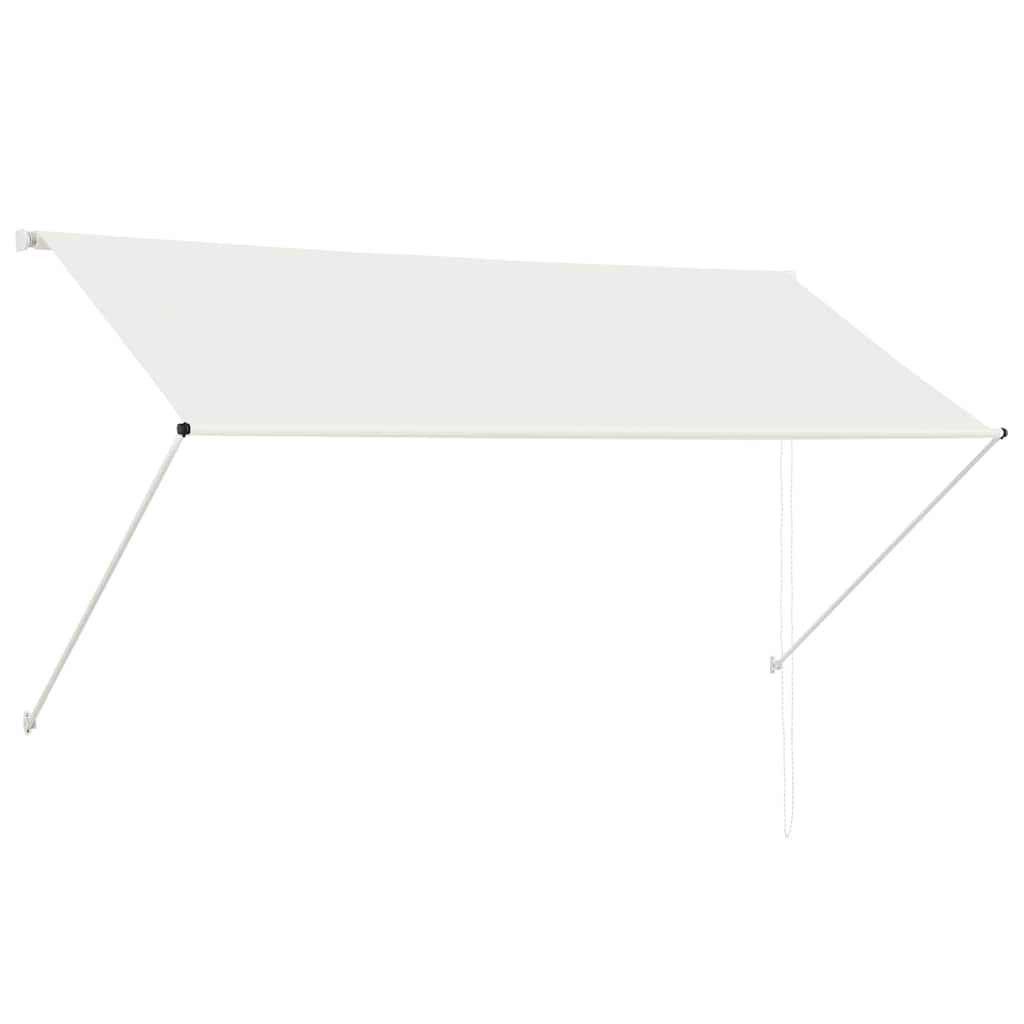 vidaXL Retractable Awning Steel and Polyester 150x150 cm Cream - Image 6 of 28
