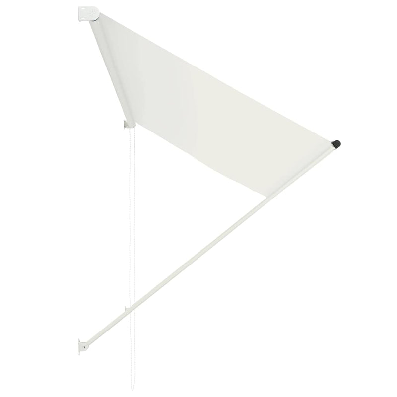 vidaXL Retractable Awning Steel and Polyester 150x150 cm Cream - Image 11 of 28