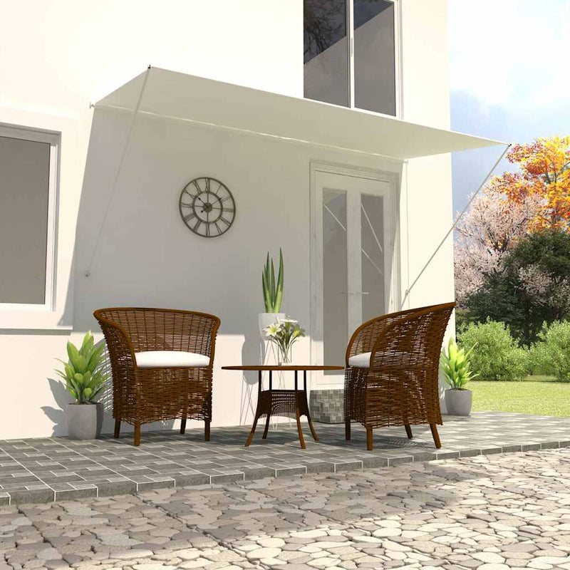 Toldo Retráctil vidaXL, Poliéster de 180 g/m² con revestimiento de PA, 300x150 cm, Crema - Image 1 of 28