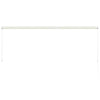 vidaXL Retractable Awning Steel and Polyester 150x150 cm Cream - Image 13 of 28