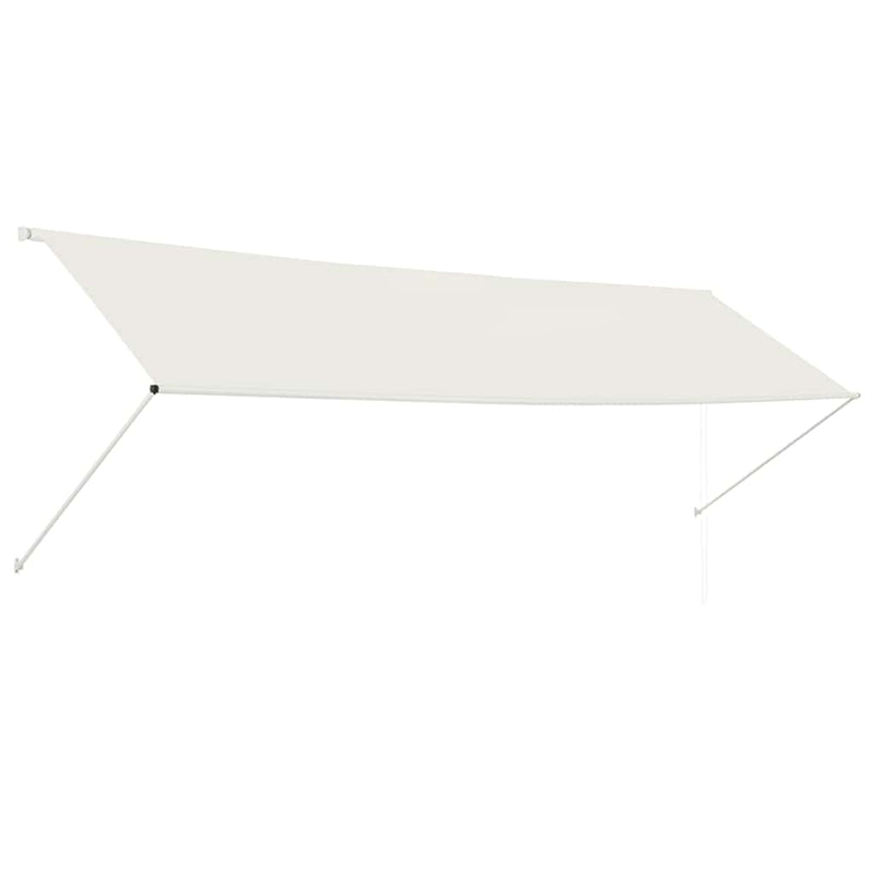 vidaXL Tenda da Sole Retrattile 400x150 cm Crema - Image 3 of 14