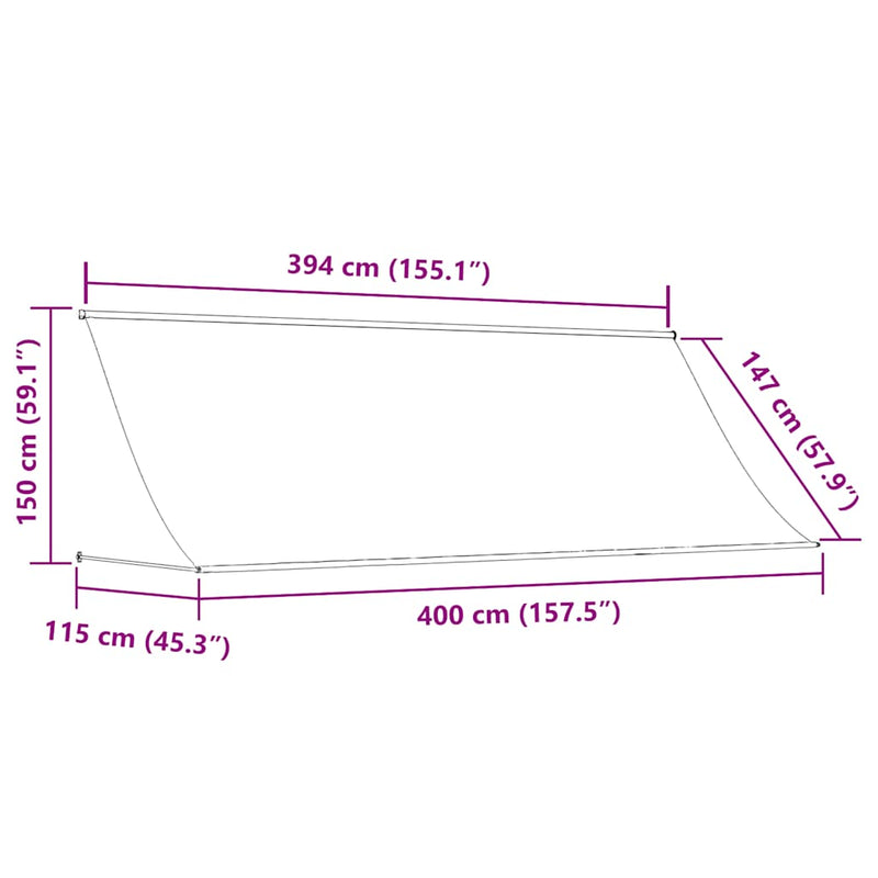 vidaXL Retractable Polyester Awning 200x150 cm Cream - Image 18 of 19