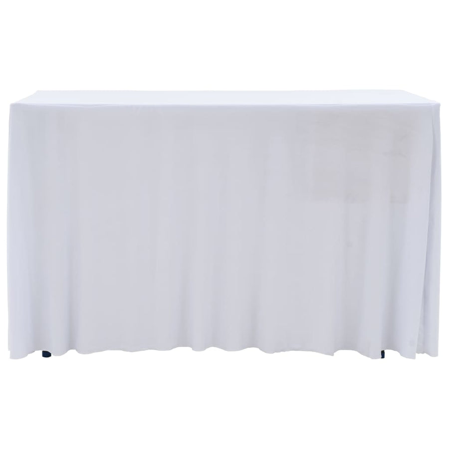 Copertura Elastica per Tavolo con Gonna 2 pz 243x76x74cm Bianco - immagine 1 | SolPatio
