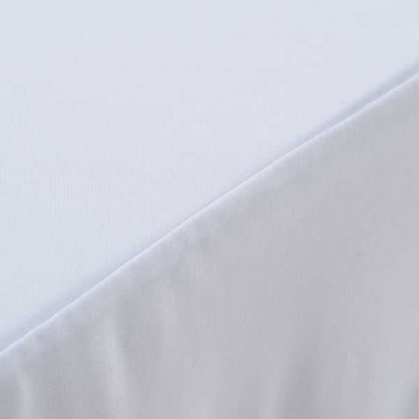 Copertura Elastica per Tavolo con Gonna 2 pz 243x76x74cm Bianco - immagine 2 | SolPatio