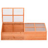 vidaXL Wooden Greenhouse with PC Panels, 180x57x62 cm, Brown - Image 1 of 4