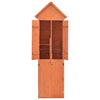 vidaXL Wooden Tool Shed 71x60x213 cm Brown - Image 2 of 10