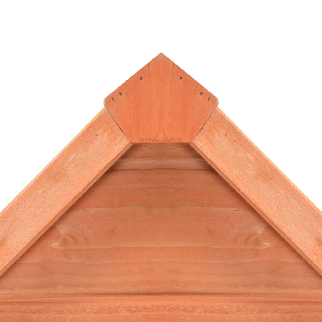 vidaXL Wooden Tool Shed 71x60x213 cm Brown - Image 8 of 10