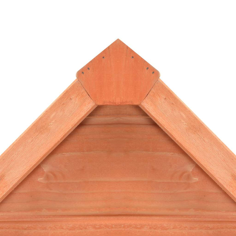 vidaXL Wooden Tool Shed 71x60x213 cm Brown - Image 8 of 10