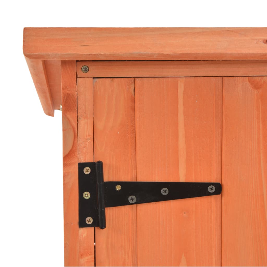 vidaXL Caseta para Herramientas de Madera 128x42x91 cm Marrón - Image 9 of 10