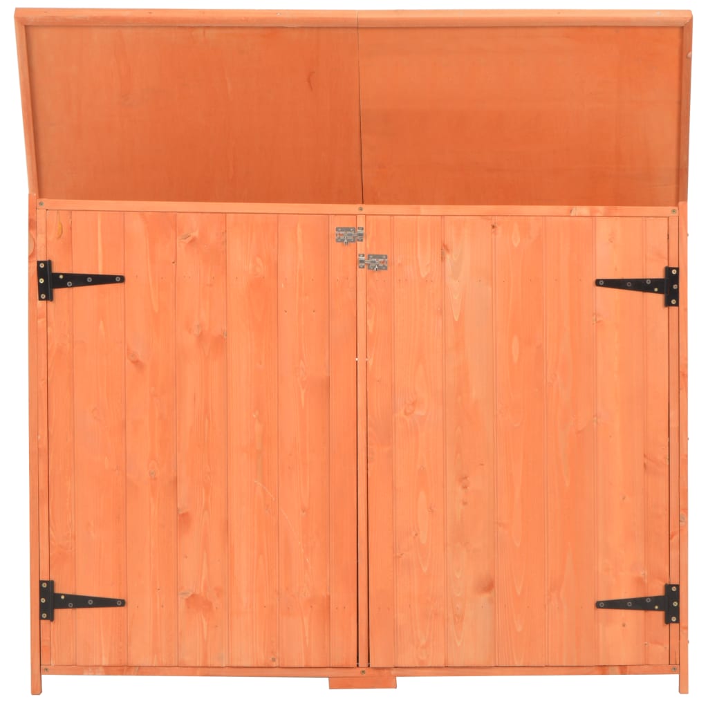 vidaXL Caseta para Herramientas de Madera 128x42x91 cm Marrón - Image 2 of 10