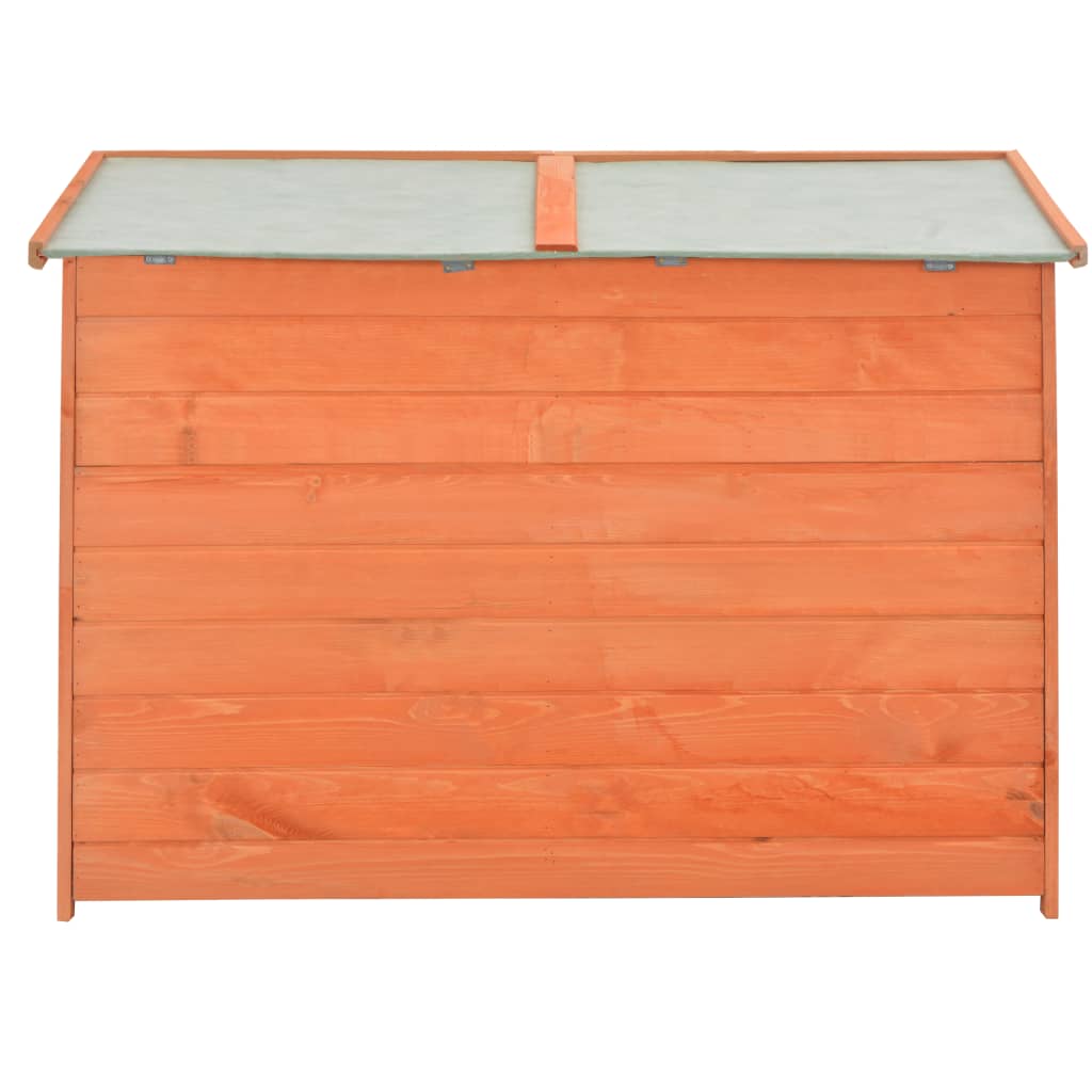vidaXL Caseta para Herramientas de Madera 128x42x91 cm Marrón - Image 4 of 10