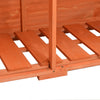 vidaXL Caseta para Herramientas de Madera 128x42x91 cm Marrón - Image 6 of 10