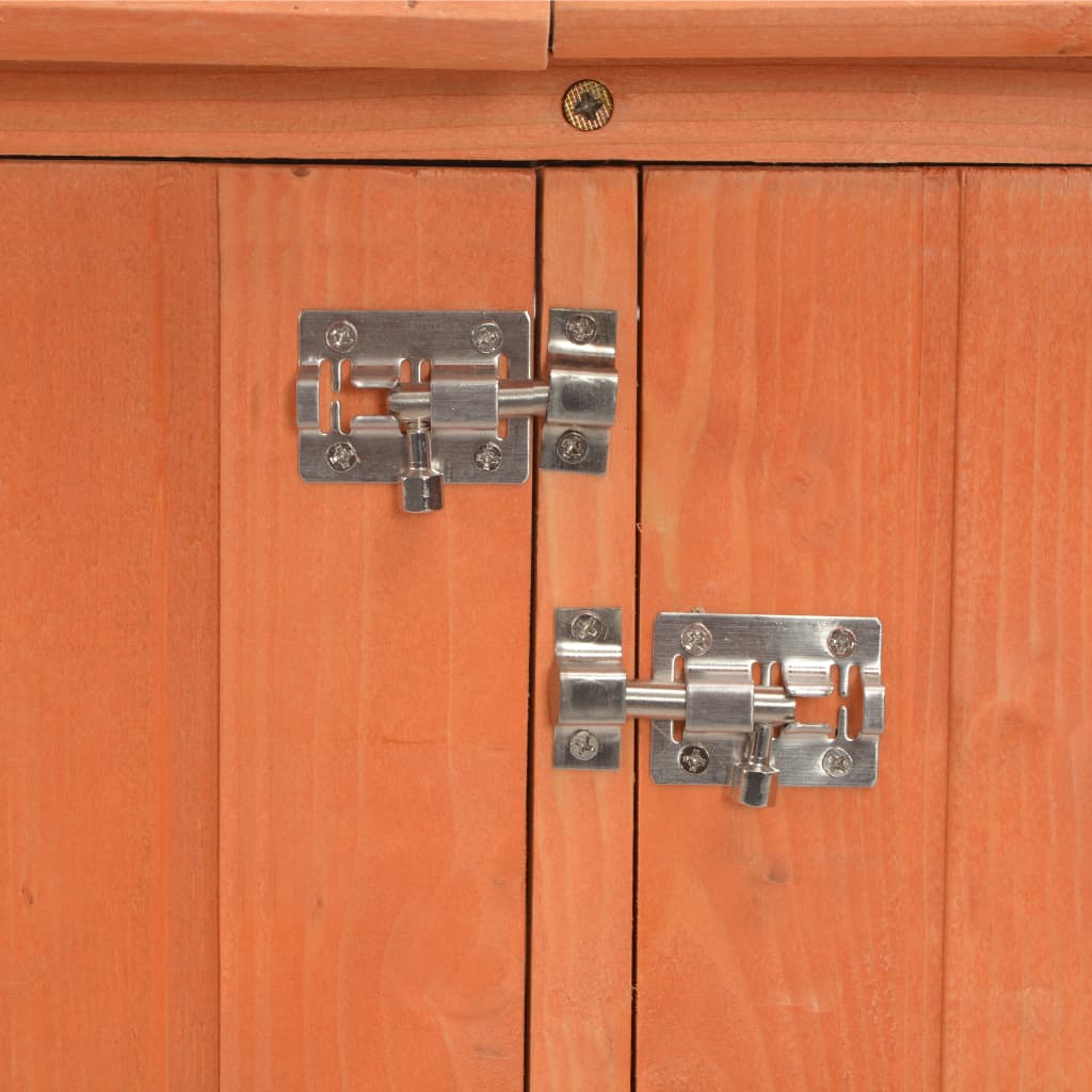 vidaXL Caseta para Herramientas de Madera 128x42x91 cm Marrón - Image 8 of 10