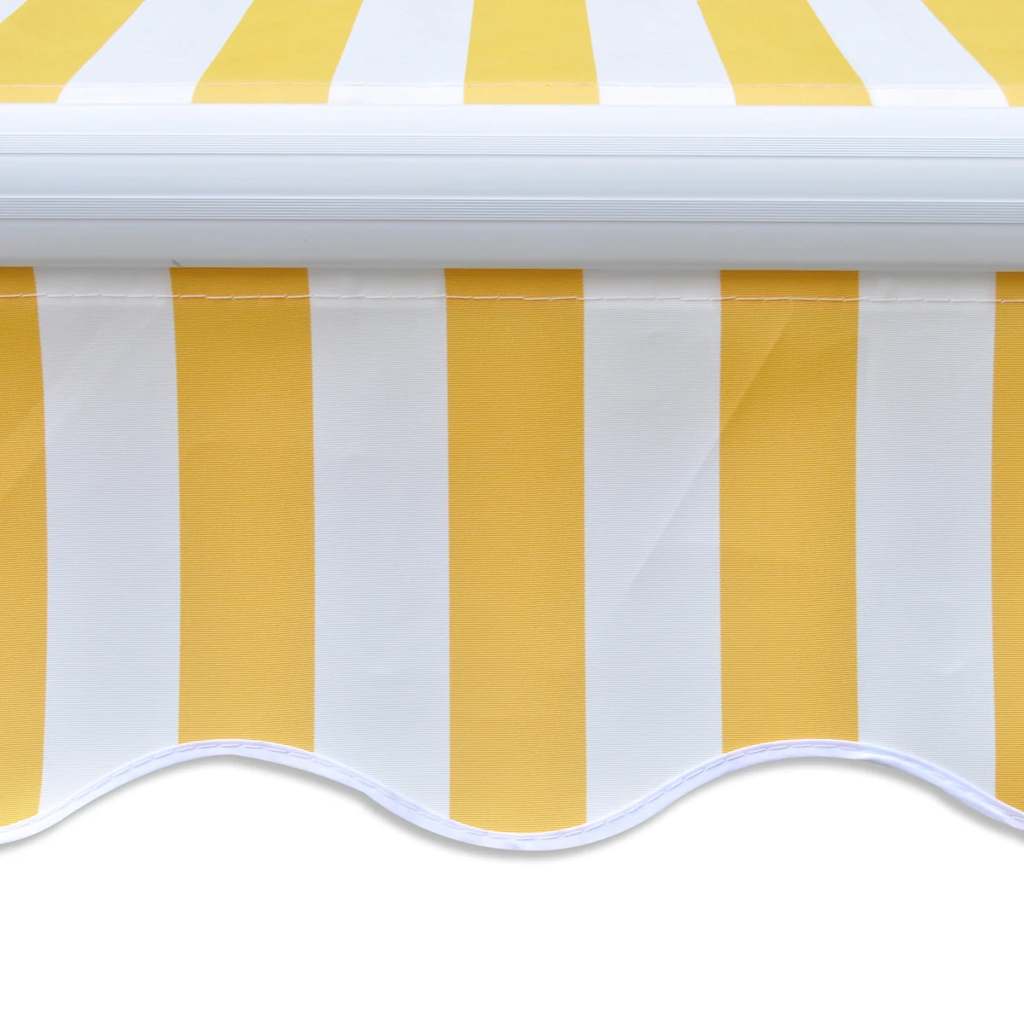 Toldo Motorizado Plegable 400 cm Amarillo y Blanco - Image 1 of 2