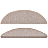 vidaXL Tappetini per scale 15 pz 56x17x3 cm Marrone chiaro Semicircolari - Image 16 of 31