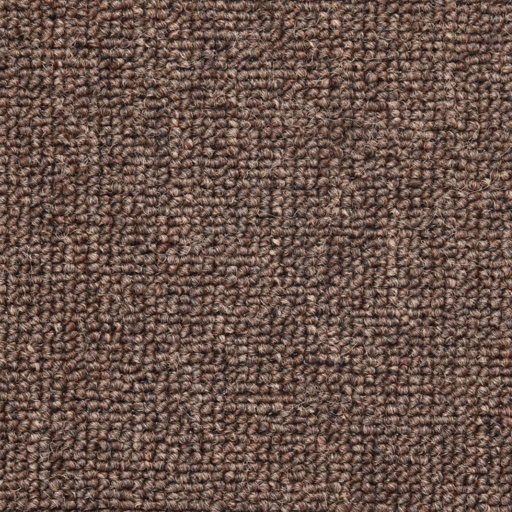 vidaXL Tappetini per scale 15 pz 56x17x3 cm Marrone caffè Semicircolari - Image 7 of 8