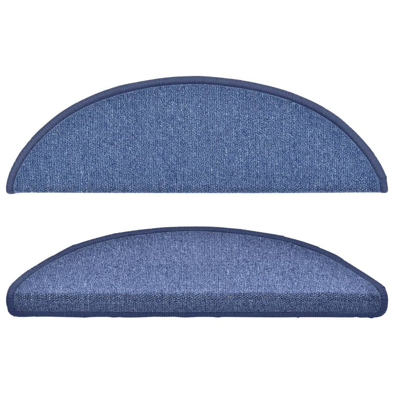 vidaXL Tappetini per scale 10 pz 56x17x3 cm blu semicircolari - Image 19 of 48