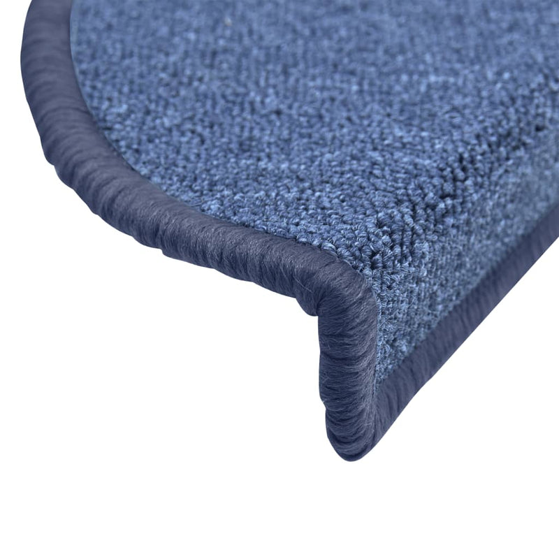 vidaXL Tappetini per scale 10 pz 56x17x3 cm blu semicircolari - Image 33 of 48
