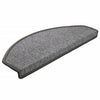 vidaXL Tappetini per scale 15 pz 65x24x4 cm Grigio scuro Semicircolari Grandi - Image 3 of 9